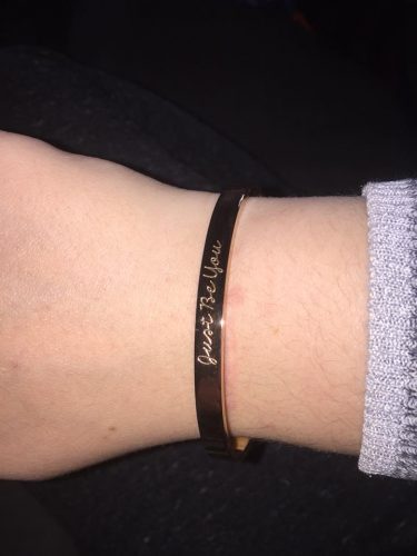 Just Be You Armband – Zilver / Rosé photo review