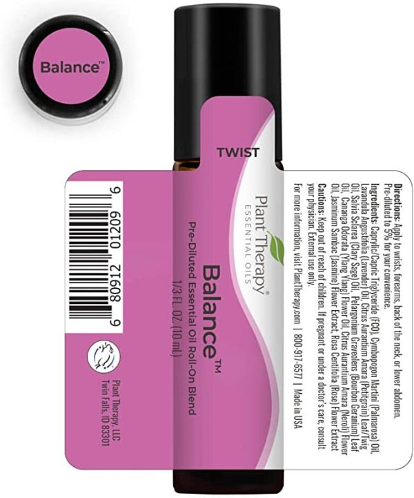 Balance Essentiële Olie 5ml en Roll on 10 ml van Plant Therapy Ingredienten