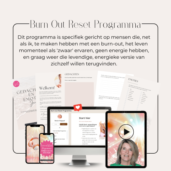 Burn-out Reset Programma Just Be You 21 dagen voor een nieuw begin